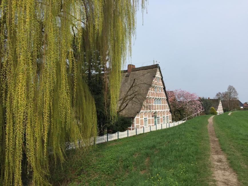 Fewo Blankenese Im Haus Luehegarten Grünendeich Eksteriør billede