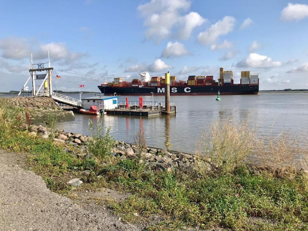Fewo Blankenese Im Haus Luehegarten Grünendeich Eksteriør billede